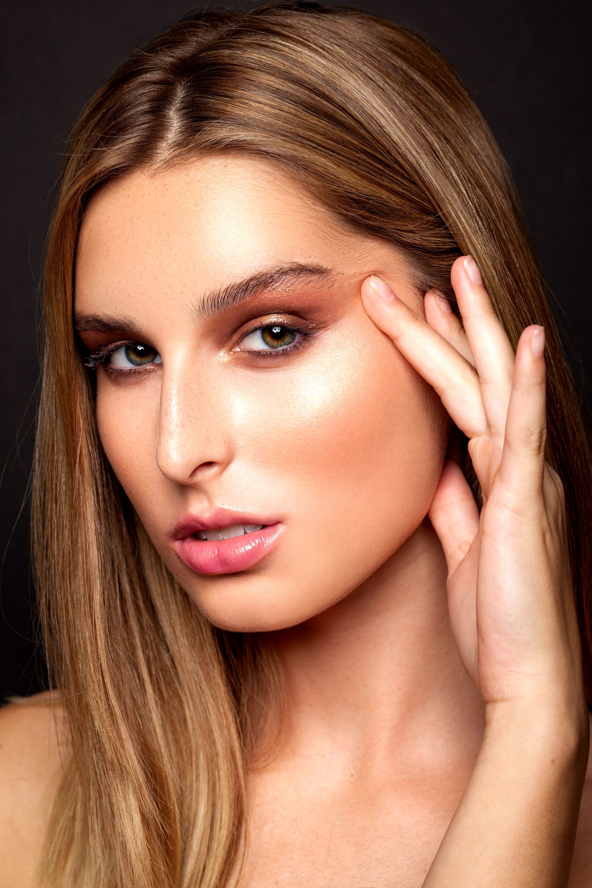 Beauty makeup model portrait