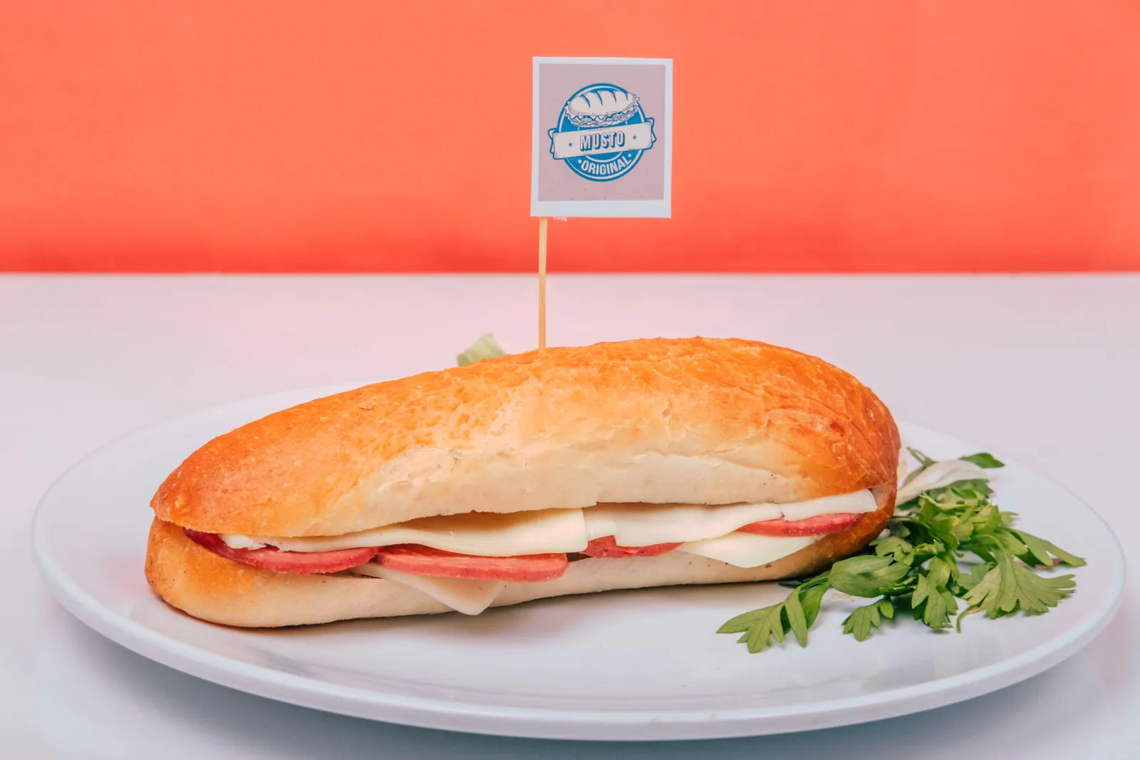 Italian Grinder hero with salami, capicola and provolone