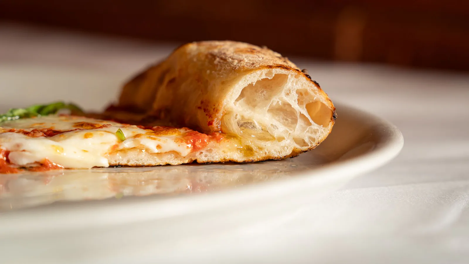 Motor City Margherita pie with fresh basil