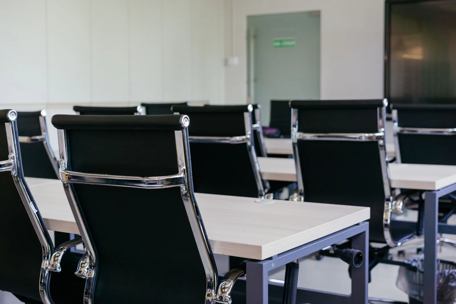Finished conference room in a commercial office fit-out