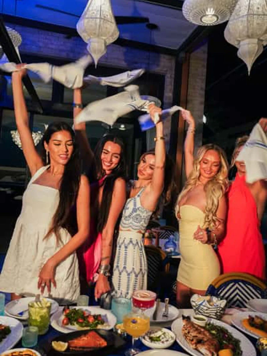 Guests gathered for a private celebration at Elia