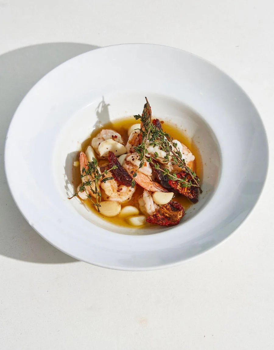 Taverna garlic shrimp