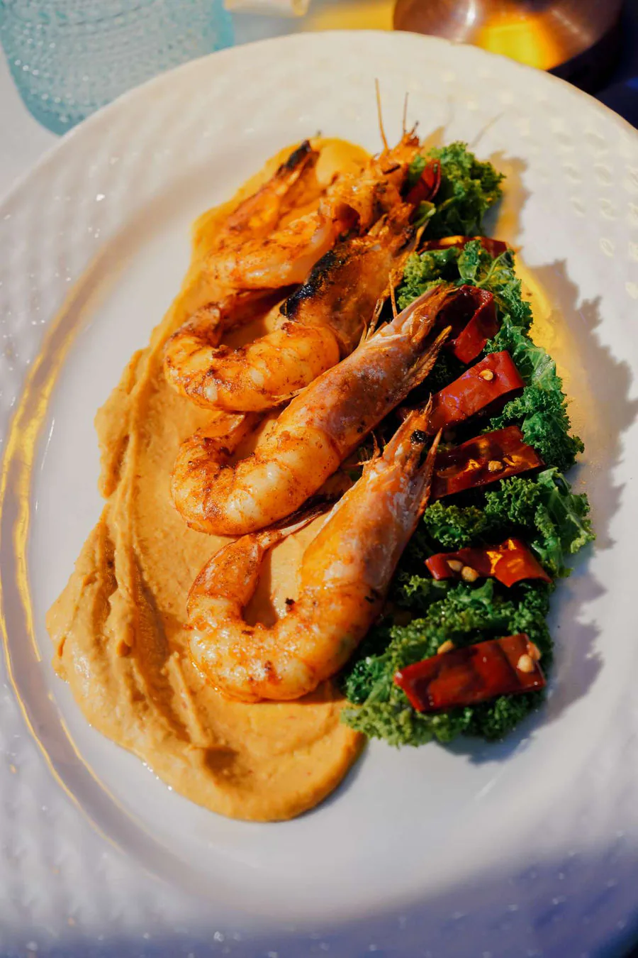 A guest enjoying the evening at Elia