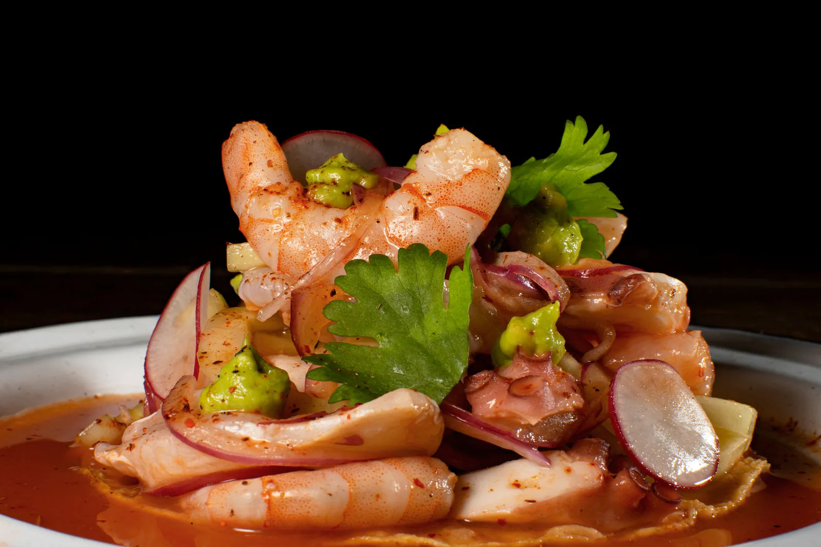 Camarones al ajillo, shrimp in garlic sauce