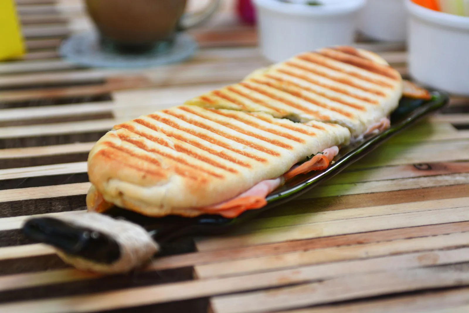 The Famous Cuban sandwich, pressed and golden