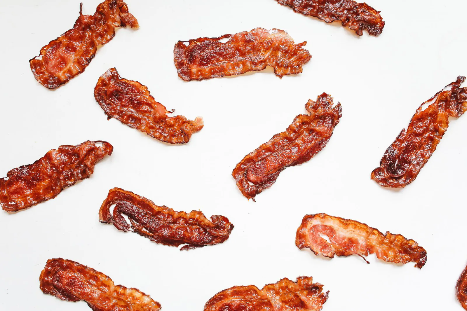bacon flatlay