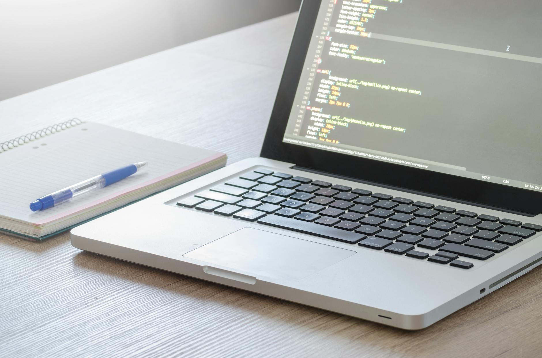 Modern web development workspace