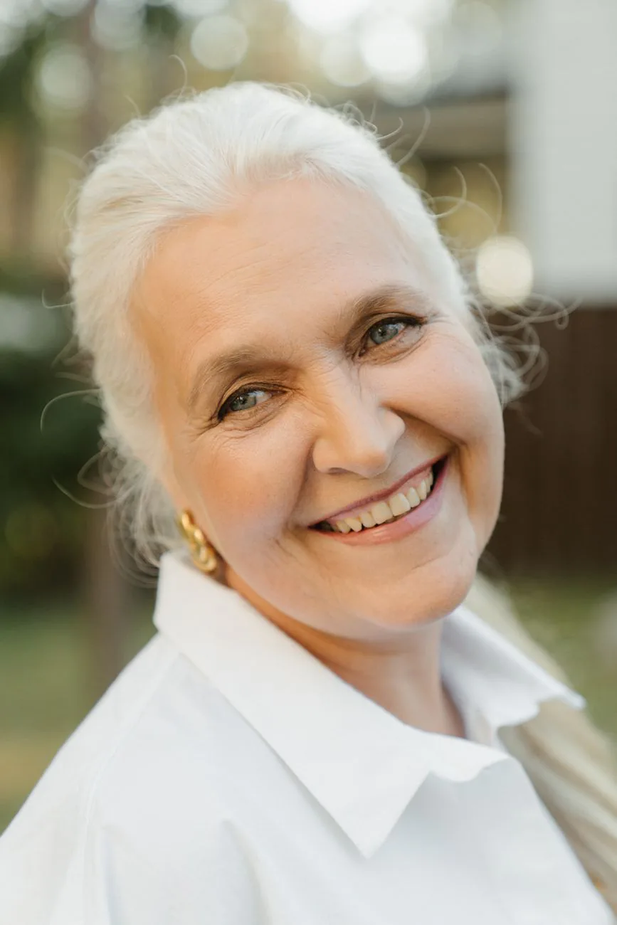 Woman feeling well, reflecting balanced hormone health