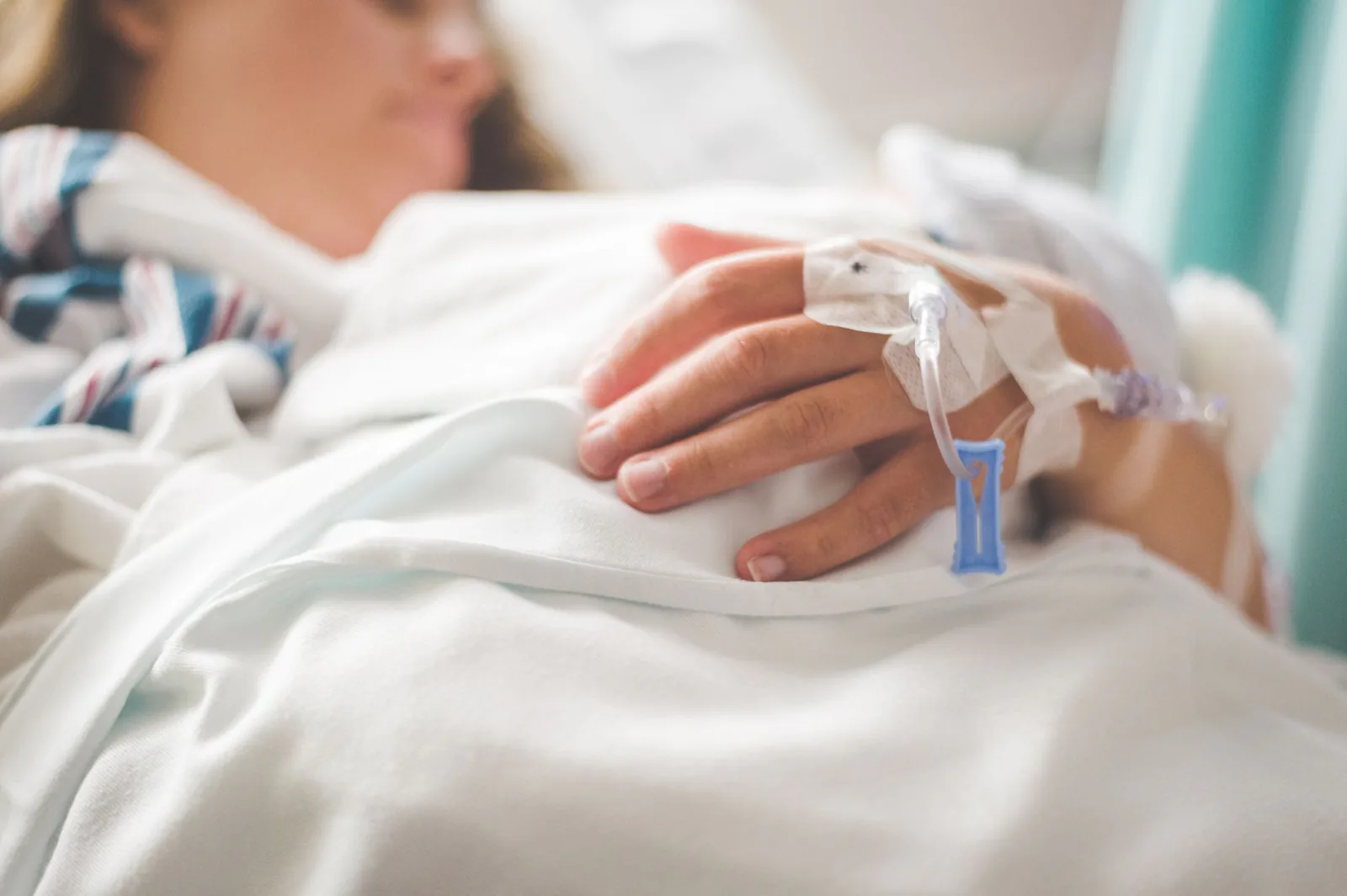 IV therapy administered in a calm clinical setting
