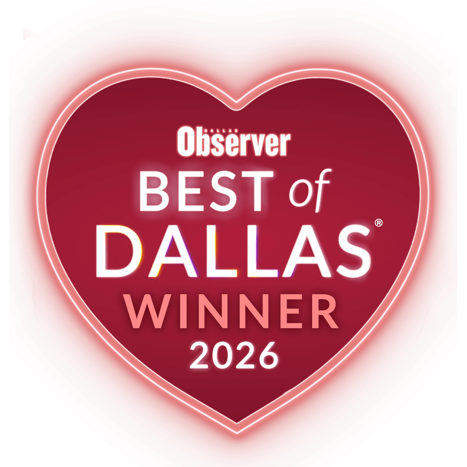 Dine Out Best of Dallas 2026 Winner badge