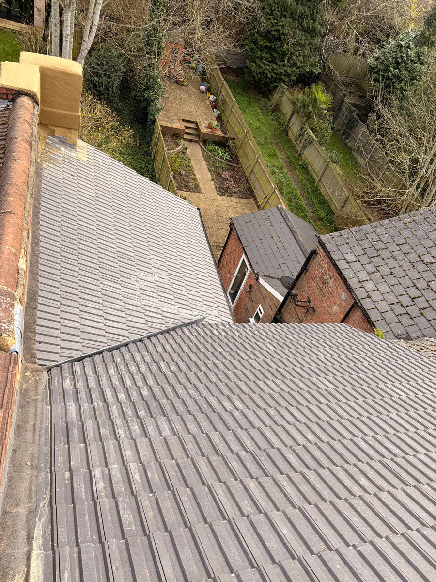 Detail of new battens and breathable roof membrane