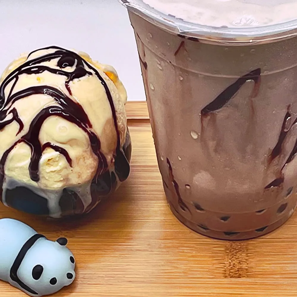 Chocolate shake from Squishies Bubble Tea