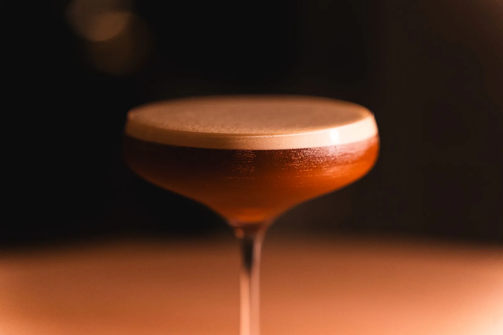 Craft cocktail close-up at the bar