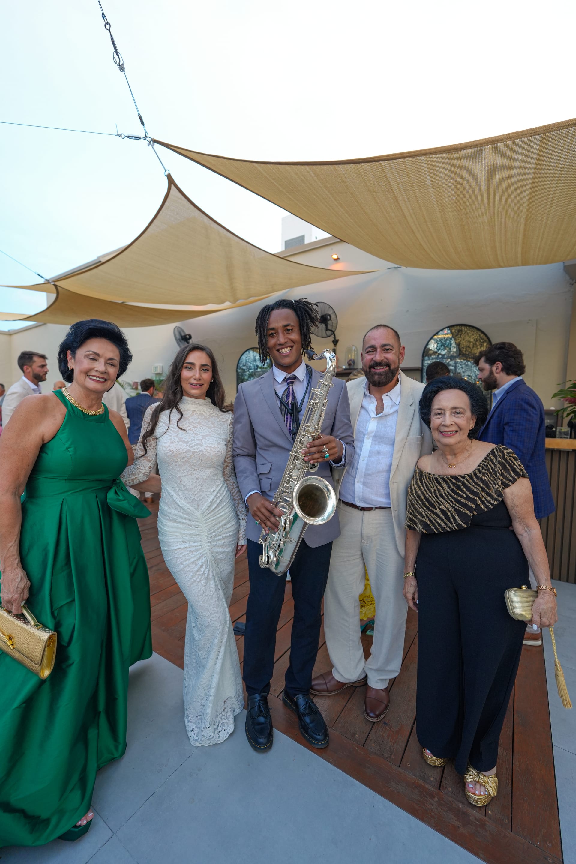 Brass saxophone catching warm light